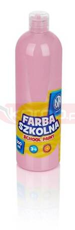 Farba szkolna różowa jasna 500ml ASTRA