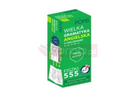 Fiszki 555 Wielka gramatyka angielska A1/C1 w.2