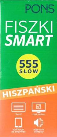 Fiszki Smart 555 słów. Hiszpański w.2022