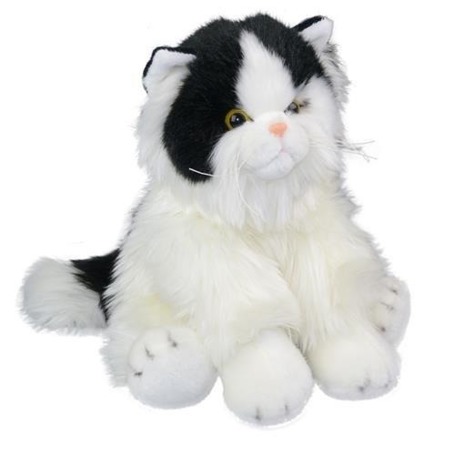 Fluffy Fam kot black&white 30cm