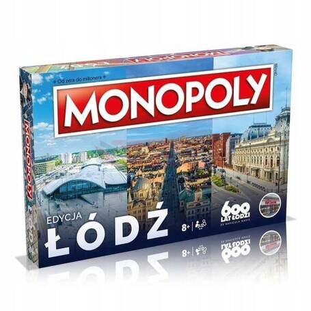 GRA PLANSZOWA MONOPOLY MIASTO ŁÓDŹ + gratis puzzle 1000 el