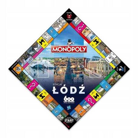 GRA PLANSZOWA MONOPOLY MIASTO ŁÓDŹ + gratis puzzle 1000 el