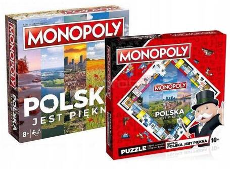 GRA PLANSZOWA MONOPOLY POLSKA JEST PIĘKNA + gratis puzzle 1000 el