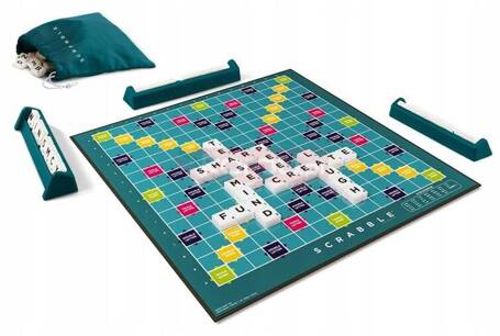 GRA SCRABBLE ORIGINAL 2 GRY W 1 wersja polska, najnowsze wydanie HXM53