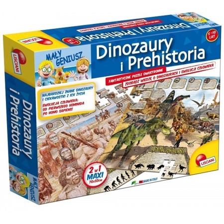 Geopuzzle dinozaury Mały Geniusz