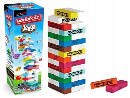 Gra Jenga Monopoly E8831