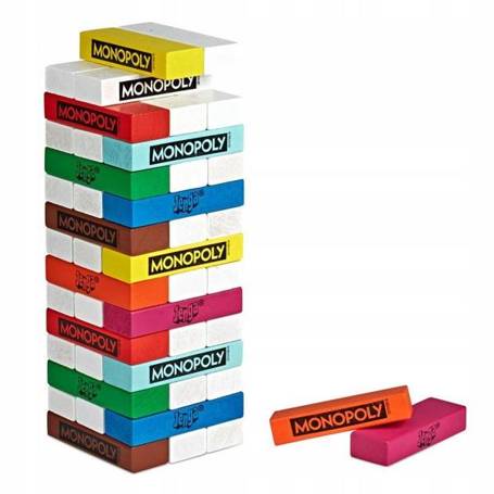 Gra Jenga Monopoly E8831