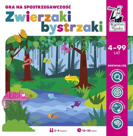 Gra na spostrzegawczość. Zwierzaki bystrzaki