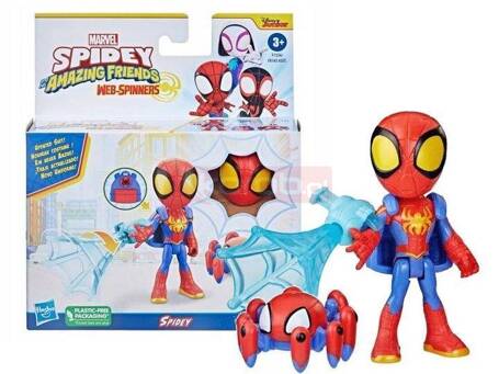 HASBRO SPIDER-MAN SPIDEY WEBSPINNERS F7256 figurka Spidey z pajęczym botem