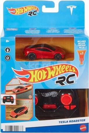 HOT WHEELS AUTKO 1:64 RC TESLA ROADSTER sterowane pilotem HJP78