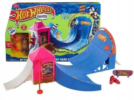 HOT WHEELS DESKOROLKA Skate + buty ZESTAW SKATEPARK WESOŁE MIASTECZKO HGT95