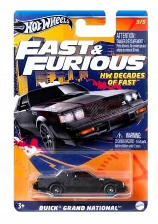 HOT WHEELS FAST AND FURIOUS HW DECADES OF FAST 3/5 BUICK GRAND NATIONAL HRW43