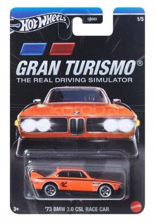 HOT WHEELS GRAN TURISMO THE REAL DRIVING SIMULATOR 73 BMW 3.0 CSL Race Car HRV63