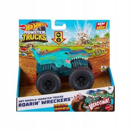 HOT WHEELS MONSTER TRUCK MEGA WREX dźwięk światło HDX64