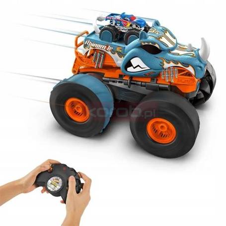 HOT WHEELS MONSTER TRUCK RHINOMITE RC transformacj HPK27