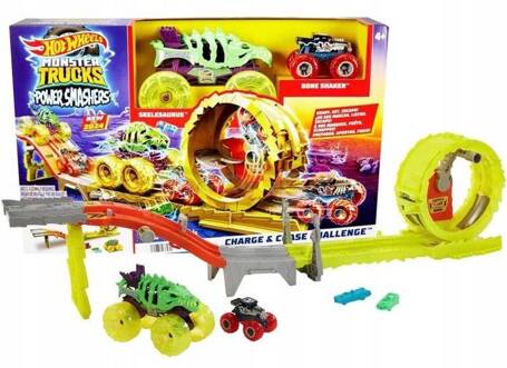 HOT WHEELS MONSTER TRUCK ZESTAW Power Smashers Ultrawyścig Wyzwanie 2 autka HXT05