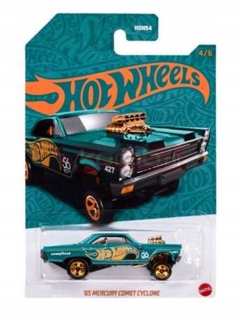 HOT WHEELS PEARL & CHROME 4/6 HVW98 '65 MERCURY COMET CYCLONE