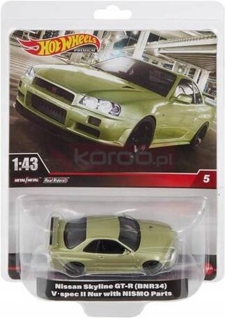 HOT WHEELS PREMIUM 1:43 Nissan Skyline GT-R (BNR34) HMD47