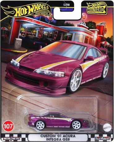 HOT WHEELS PREMIUM BOULEVARD #107 ACURA INTEGRA GSR HRT77