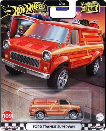 HOT WHEELS PREMIUM BOULEVARD #109 FORD TRANSIT SUPER VAN HRT76