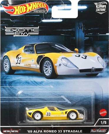 HOT WHEELS PREMIUM CAR 69 Alfa Romeo 33 Stradale HCJ91