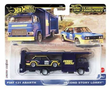 HOT WHEELS PREMIUM CULTURE CAR 2-pack Fiat 131 Abarth / Second Story Lorry HRV43