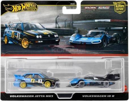 HOT WHEELS PREMIUM CULTURE CAR 2-pack Volkswagen Jetta MK3 /Volkswagen ID R HRR83