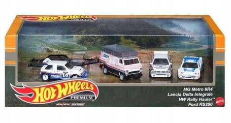 HOT WHEELS PREMIUM DIORAMA zestaw 4 autek HKC18