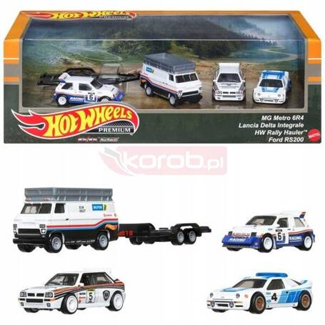 HOT WHEELS PREMIUM DIORAMA zestaw 4 autek HKC18