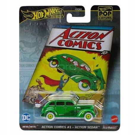 HOT WHEELS PREMIUM POP CULTURE DC ACTION COMICS #1 HVJ50 Action Sedan