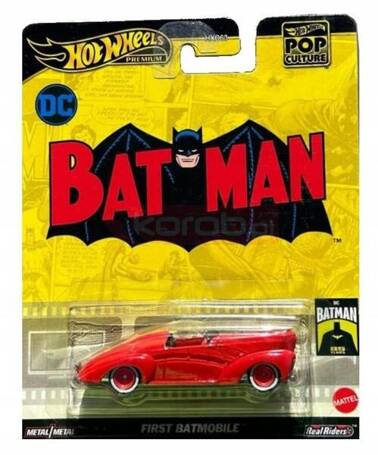 HOT WHEELS PREMIUM POP CULTURE DC BATMAN First Batmobil HVJ40