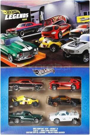 HOT WHEELS SILVER SERIES Legends Tour Multipack zestaw 6 aut JBY78