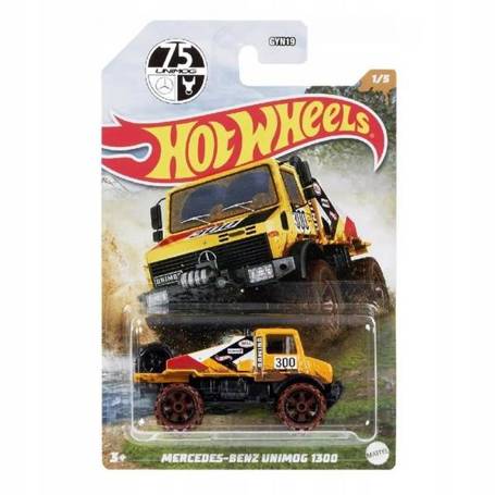 HOT WHEELS Samochodzik Mud Runn 75 UNIMOG Mercedes-Benz Unimog 1300 HDH07