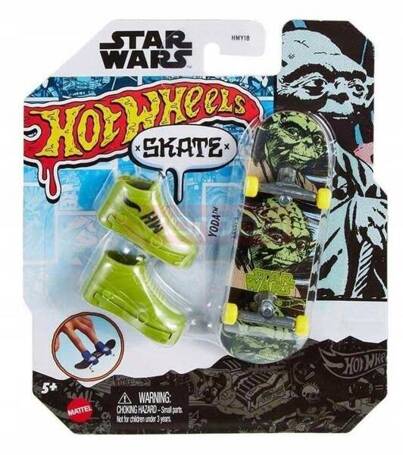 HOT WHEELS Skate Fingerskate STAR WARS DESKOROLKA Yoda +buty HNL82