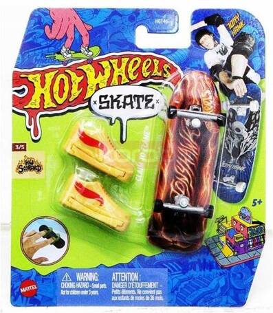 HOT WHEELS Skate Fingerskate Tony Hawk DESKOROLKA Claim to Flame +buty HVJ78