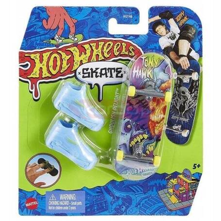 HOT WHEELS Skate Fingerskate Tony Hawk DESKOROLKA Ghoulish Delight +buty HNG45