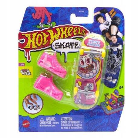 HOT WHEELS Skate Fingerskate Tony Hawk DESKOROLKA Root Canal +buty HVJ81