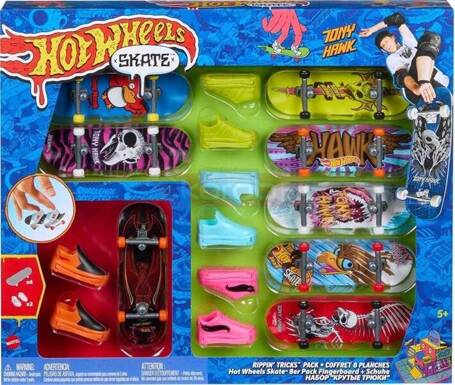 HOT WHEELS Skate Tony Hawk zestaw 8 x DESKOROLKA +buty HMY19