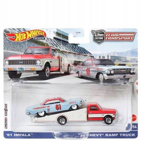 HOT WHEELS Team Transport 61 IMPALA +72 CHEVY RAMP HKF40