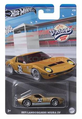 HOT WHEELS VINTAGE RACING CLUB 4/6 1971 Lamborghini Miura SV HRV03