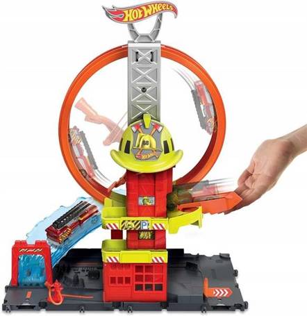 HOT WHEELS ZESTAW REMIZA STRAŻACKA SUPERPĘTLA HKX41