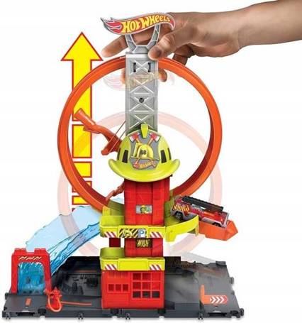 HOT WHEELS ZESTAW REMIZA STRAŻACKA SUPERPĘTLA HKX41