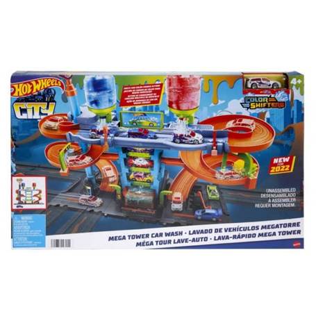 HOT WHEELS zestaw Zakręcona  Mega myjnia HDP05