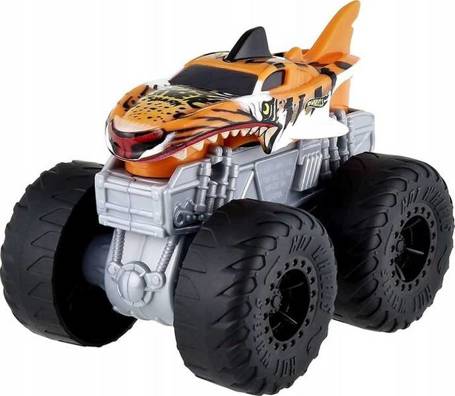 Hot Wheels Monster Truck Tiger Shark dźwięk i światła HDX62