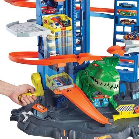 Hot Wheels zestaw Mega garaż T-Rexa GJL14