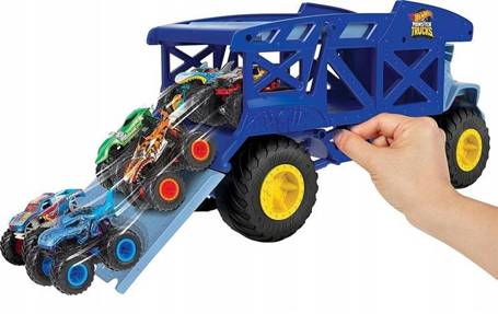 Hot Wheels zestaw Monster Trucks Rhino Rig transporter Nosorożec HFB13