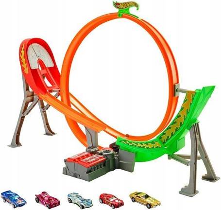 Hot Wheels zestaw Tor Rajdowy Pętla z Napędem 5 aut FCF18