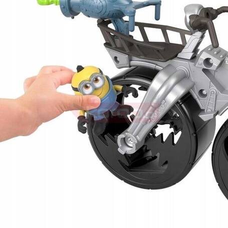 IMAGINEXT MIONIONKI WYSTRZAŁOWY MOTOCYKL GRU, zabawka dla dzieci +3 lata GMP38