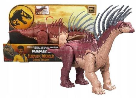 JURASSIC WORLD CHAOS THEORY DINOZAUR TOTALNY ATAK Bajadasaurus 33 cm HTK80