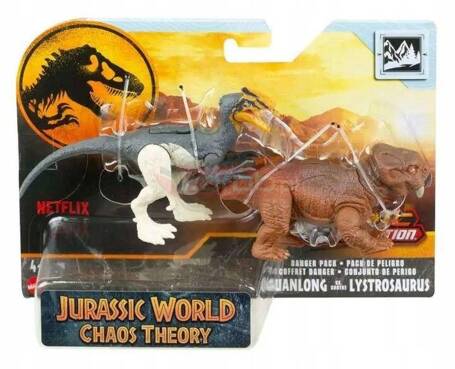 JURASSIC WORLD CHAOS THEORY EPIC EVOLUTIONS DINOZAUR Guanlong Lystrosaurus HTK55